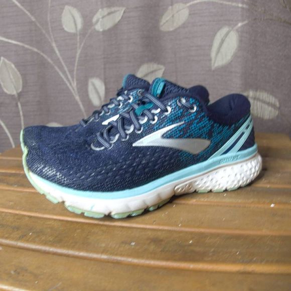 Brooks Shoes - Brooks Ghost 11 Women's Blue Teal Running Shoes Size 7